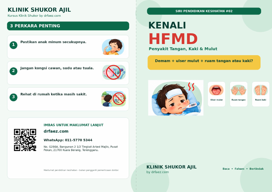 Pratonton HFMD - Penyakit Tangan, Kaki & Mulut